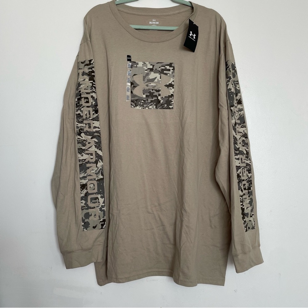 Men’s Under Armour Camo Boxed Long Sleeve Shirt Size 3XL